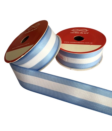 [77962] Cinta Bandera Argentina C. de O.  25mm x 10mt 