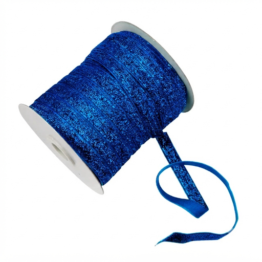 Cinta glitter 10mm azul