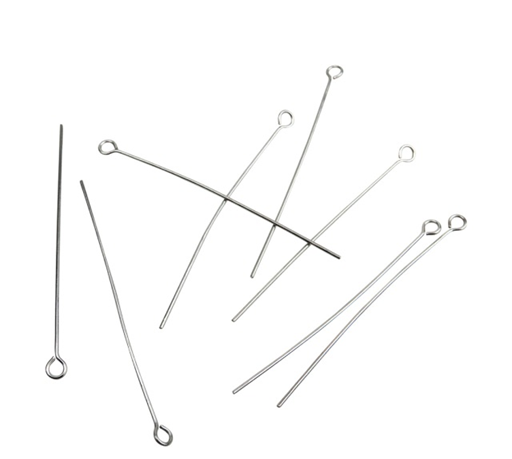 [10020] Alfiler con rulo plateado 4,5cm x 15gr 