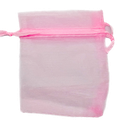 [10320] Bolsita de organza 8x6cm rosa chicle x 100un.