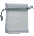 [10320] Bolsita de organza 8x6cm gris x 50un. 