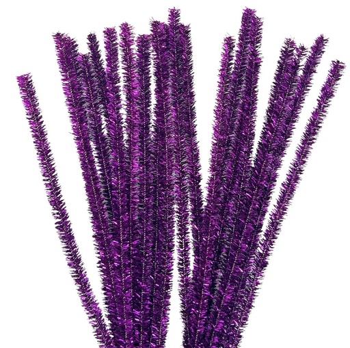 [11039] Limpia pipa lurex violeta x 10 un.  