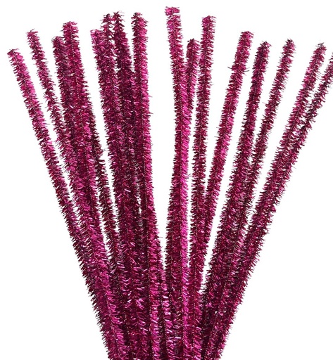 [11039] Limpia pipa lurex fucsia x 100 un.  
