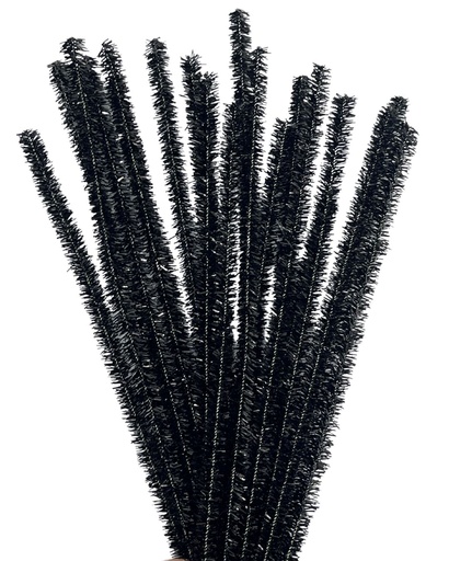 [11039] Limpia pipa lurex negro x 10 un.    