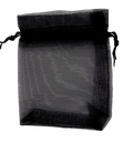 [10320] Bolsita de organza 8x6cm negra x 10un. 