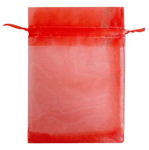 [10320] Bolsita de organza 13x19cm roja x 10un.  