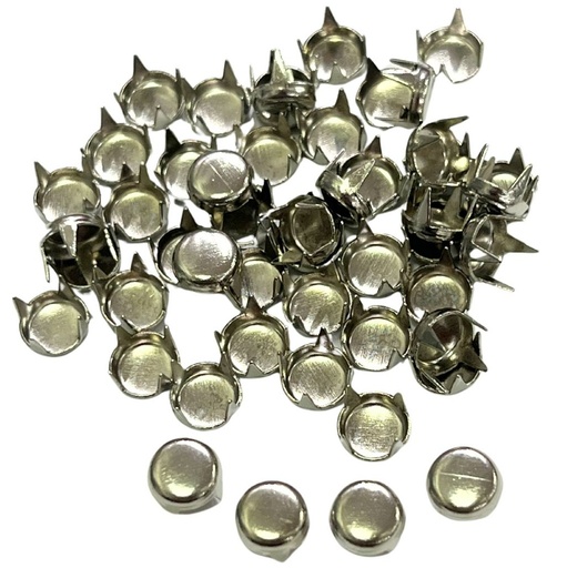 [10749] Tacha níquel redonda plana 5x5mm x 50un. 