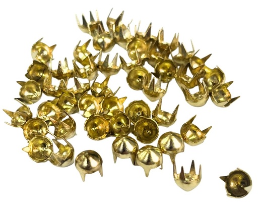 [10748] Tacha dorada redonda conica 5x5mm x 50un.  