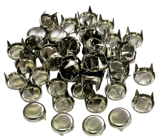 [10749] Tachas níquel redondas plana 8mm x 50un. 