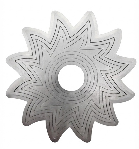 [12225] Mandala viento acero inoxidable sol 22cm  