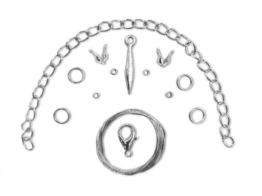 [12560]  Kit fornituras individual p/pulsera - p/collar
