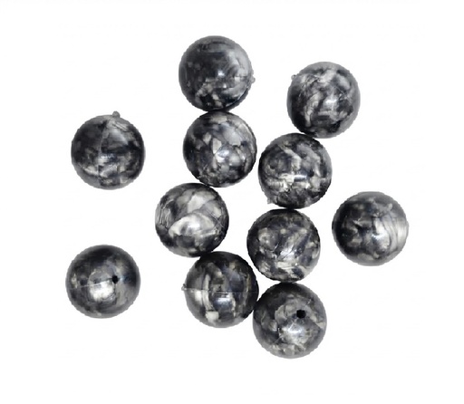 [10291] Bolita acrílico lisa 16mm marmolda gris x 40gr