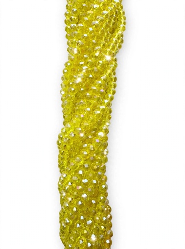 [10641] Cristal de roca 4mm amarillo transparente tornasol (GD)