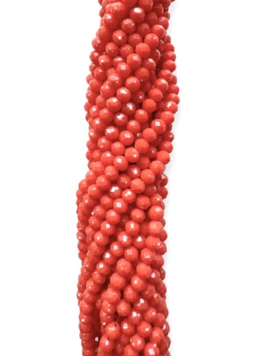 [10642] Cristal de roca 4mm coral opaco (GD) 