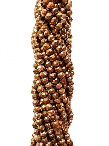 [10641] Cristal de roca 4mm cobre metalizado (GB) 