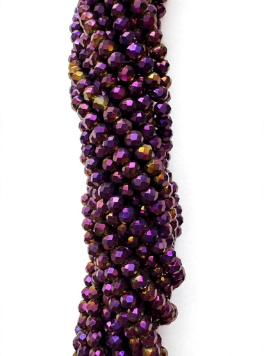 [10641] Cristal de roca 4mm violeta metalizado (GB)  