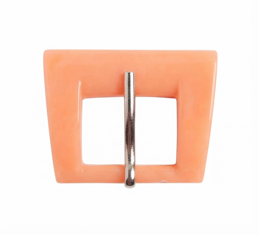 [15001] Hebilla acrilica Carey Naranja cuadrada 35x45x40mm 