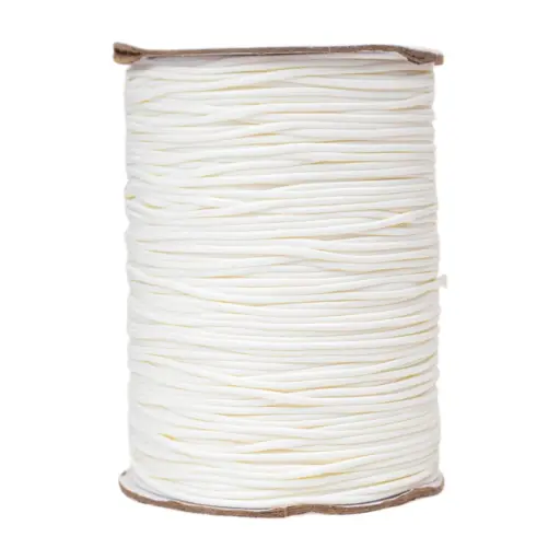 [15009] Cordón Coreano 1mm rollo blanco x 155mts 