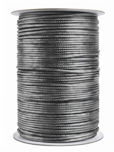 [15009] Cordón Coreano 1mm rollo gris x 10mts    