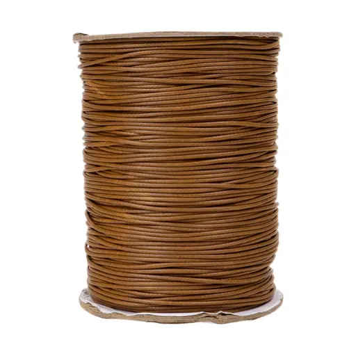 [15009] Cordón Coreano 1mm rollo marrón ddl x 10mts  