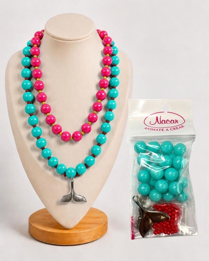 [10101]  Set Collar Chicle Aqua