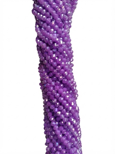 [10642] Cristal de roca 6mm lila opalino tornasol (GF) 