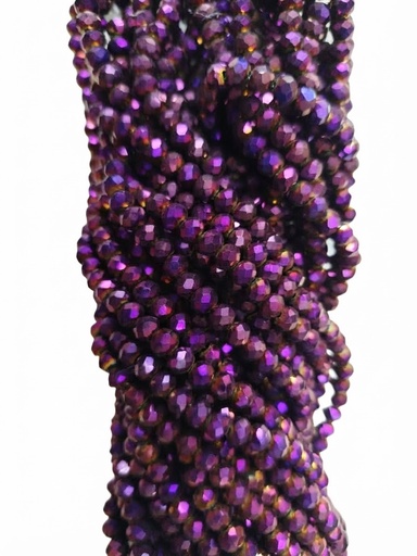 [10642] Cristal de roca 6mm violeta metalizado (GC)  