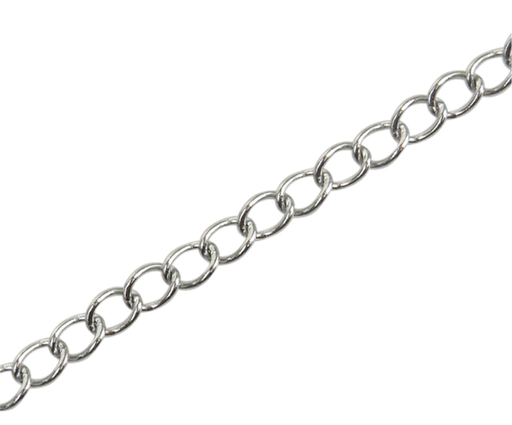 [10425] Cadena fundición niquel regulador oval 5x3x0,6mm x 1mt   