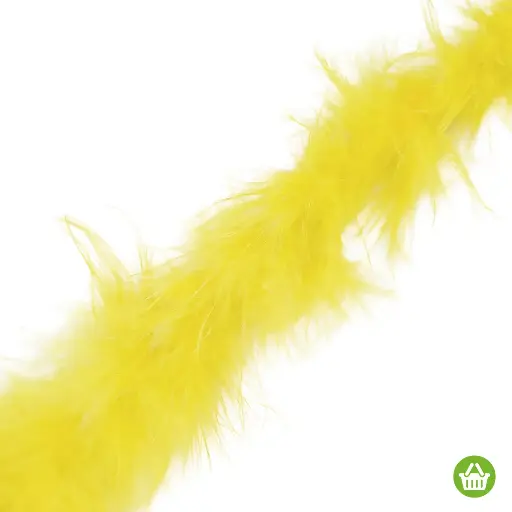 [11739] Boa de plumas amarillo claro x 2mt.