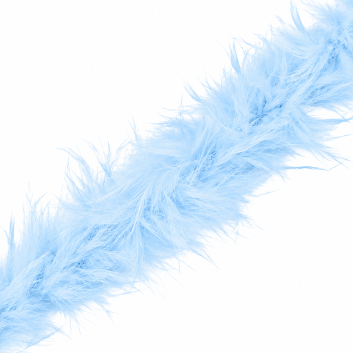 [11739] Boa de plumas celeste claro x 2mt.