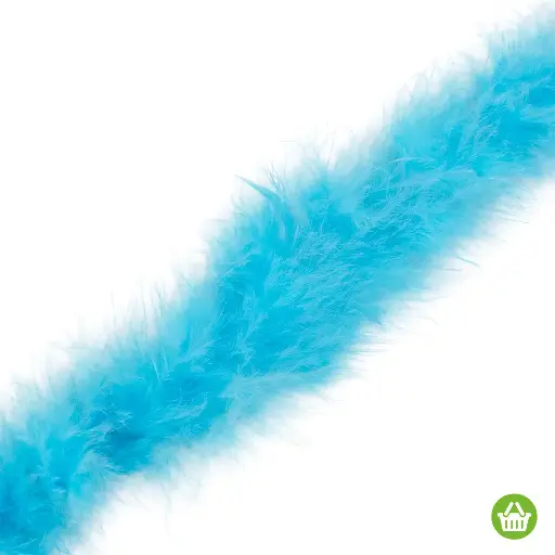 [11739] Boa de plumas celeste x 2mt.