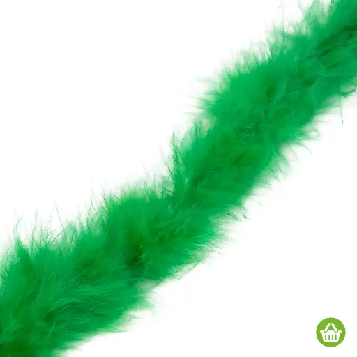 [11739] Boa de plumas verde x 2mt.