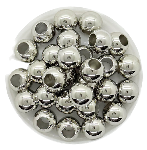 [10245]  Bolita CCB niquel pase ancho 12mm x 20gr.