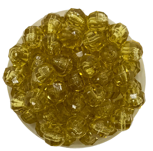 [10299] Bolita acrílica facetada caramelo 8mm x 10g