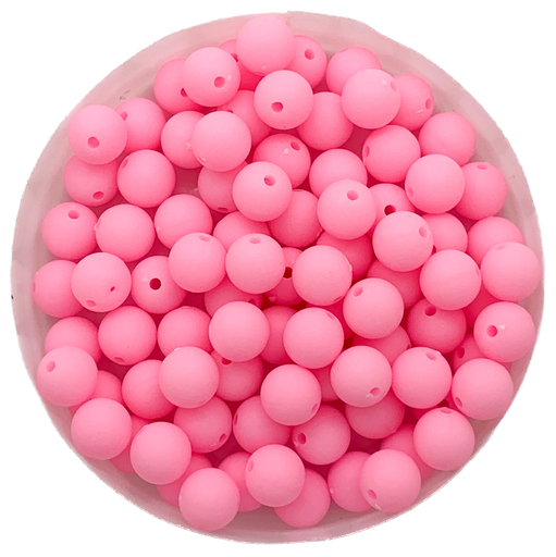 [11443] Bolita acrílico engomada rosa 6mm x 10g