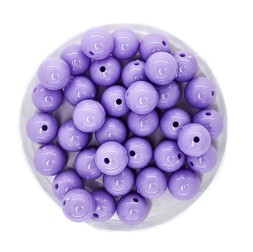 [10293] Bolita acrílico lisa lila 8mm x 10g
