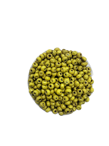 Bolita madera 4mm amarillo
