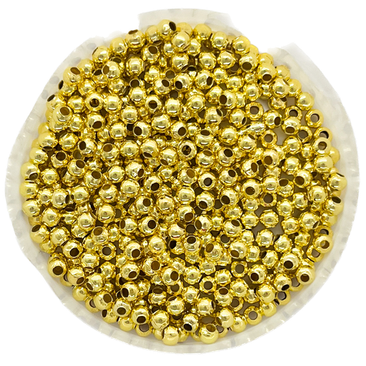 [11714] Bolitas metálicas doradas 3mm x 20 grs.