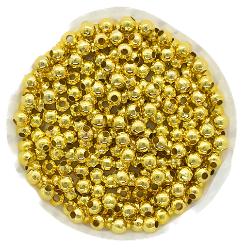 [11714] Bolitas metálicas doradas 4mm x 20 grs.