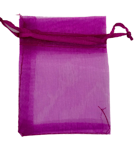 [10326] Bolsita de organza fucsia 8x6cm x 1un.