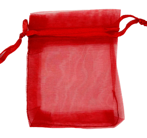 [10326] Bolsita de organza roja 8x6cm x 1un.
