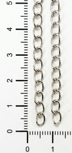 [10425] Cadena fundición niquel N°2  x 1mt 