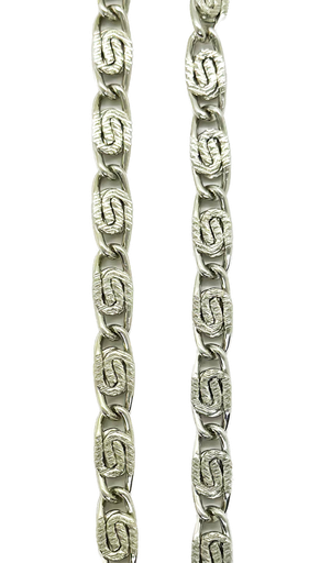 [10402] Cadena aluminio plata x 1m #28