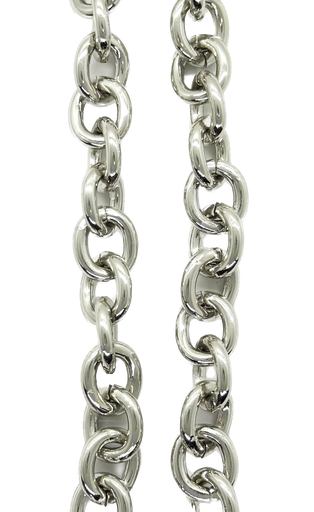 [10409] Cadena aluminio plata N°3x 1mt 