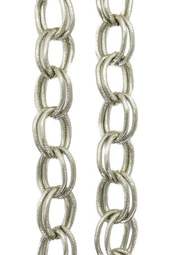 [10412] Cadena aluminio plata x 1m #36