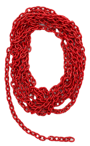 [10224] Cadena esmaltada forcet fina roja x 1 mt.