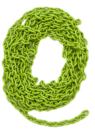 [10224] Cadena esmaltada forcet fina verde manzana x 1 mt.
