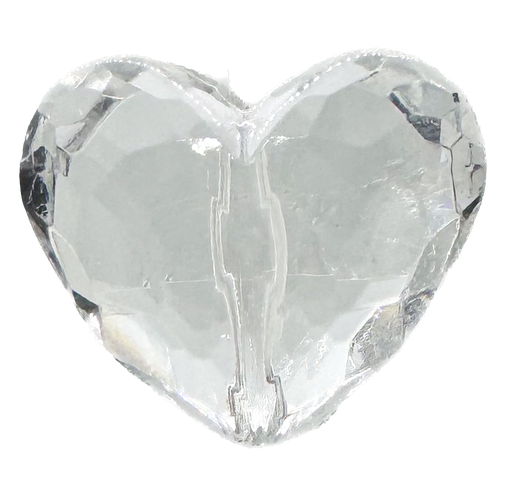 [10426] Cairel acrílico corazón pasante x 3un.