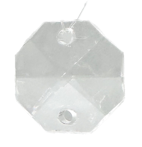 [10507] Cairel acrílico transparente octógono 15mm x 10gr.