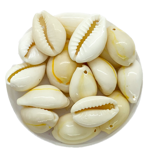 [10594] Caracoles buzios naturales p/colgar mediano x 20g